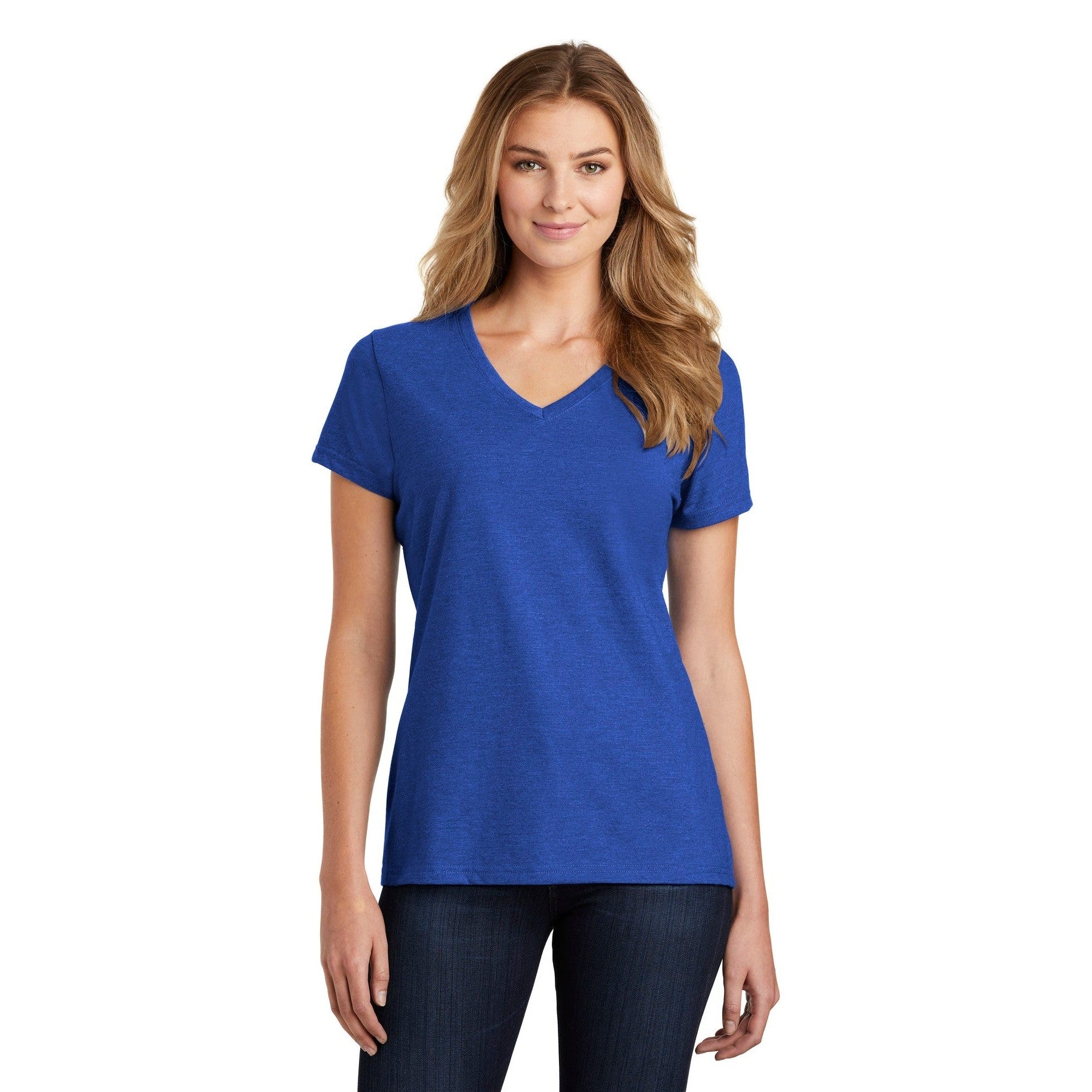 Port & Company-Port & Company ® Women's Fan Favorite ™ Blend V-Neck Tee. LPC455V-MedTech-12